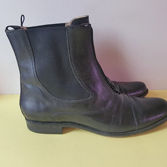 LL. Bean Chelsea-style leather boots (Sz 10W) - Picture 4 of 8